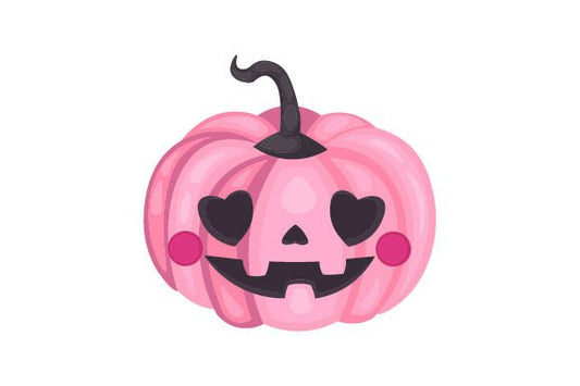 Cute Pink Halloween Pumpkin